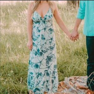 Lovestitch White and Blue Maxi